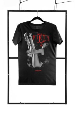 T-shirt men black L regular