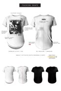 T-shirt men white XL fashion