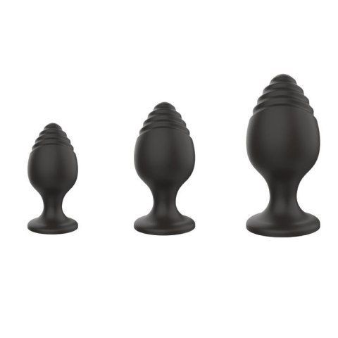 Silicone Anal Plugs Set (2,8 / 3,5 / 4,4 cm) 0.1