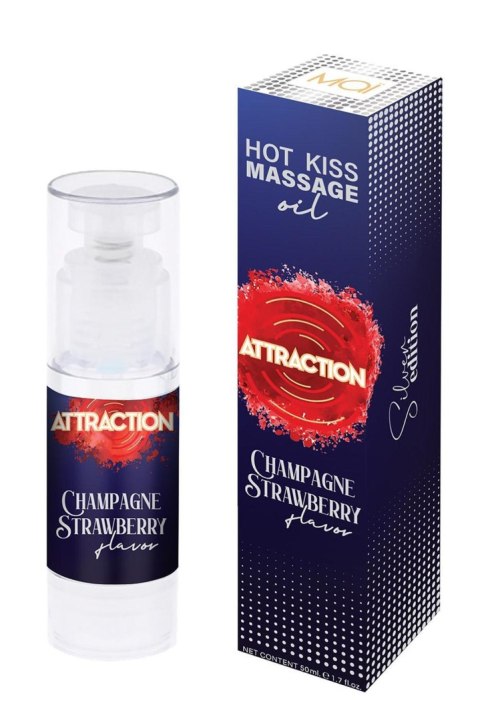 MASSAGE OIL ATTRACTION CHAMPAGNE STRAWBERRY 50 ML