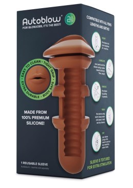 Autoblow A.I. Mouth Sleeve Brown skin tone