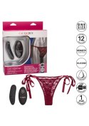 Remote Control Lace Thong Set Red