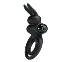 PRETTY LOVE - VIBRANT PENIS RING III Black