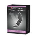 PRETTY LOVE - Vibration Penis Sleeve 7 FUNCTIONS BLACK