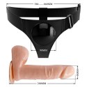 PRETTY LOVE - HARNESS BRIEFS- Tom, Universal Strap-On, 7.4'' Dildo