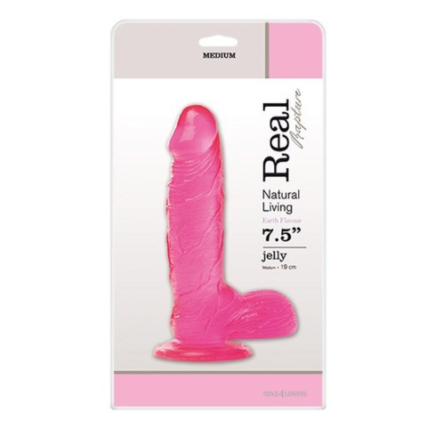 Idealnie naturalne dildo żyłki jądra główka 19cm Real Rapture