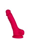 Realistyczne dildo z mocną przyssawką jądrami 22cm Alive