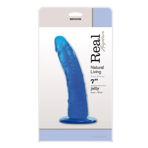 Żelowy naturalny penis dildo członek erotyka 18cm Real Rapture