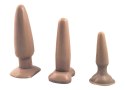 Zestaw 3x korek analny zatyczka buttplug rozmiary Nanma