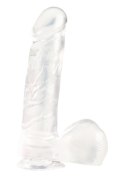 Dildo-dong w/suction cup clear 6 inch CalExotics