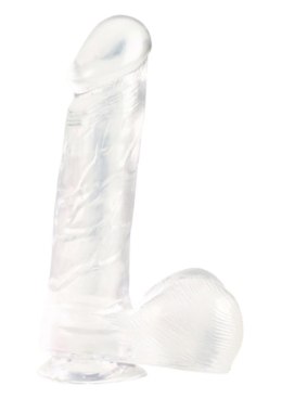 Dildo-dong w/suction cup clear 6 inch CalExotics