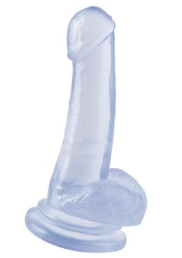 Przezroczyste duże dildo penis z przyssawką 20 cm Pipedream