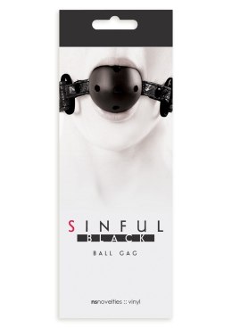 Knebel-SINFUL BALL GAG BLACK NS Novelties