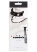 Maska-SINFUL BLINDFOLD BLACK NS Novelties