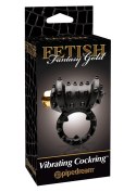 Pierścień-FF GOLD VIBRATING COCKRING Fetish Fantasy Gold