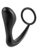 Plug-ASS-GASM COCKRING PLUG BLACK Pipedream