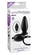 Plug-INFLATABLE SILICONE PLUG BLACK Pipedream