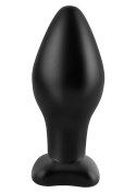 Plug-LARGE SILICONE PLUG BLACK Pipedream