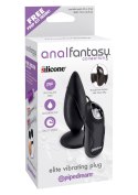 Plug/vibr-ELITE VIBRATING PLUG BLACK Pipedream Anal Fantasy