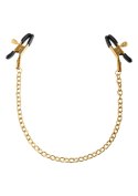 Stymulator-FF GOLD NIPPLE CHAIN CLAMPS Pipedream