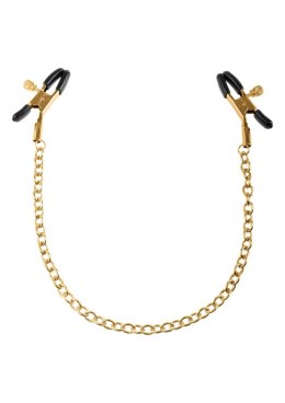 Stymulator-FF GOLD NIPPLE CHAIN CLAMPS Pipedream