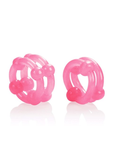 Island Rings Double Stacker Pink