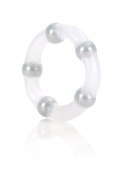 Metallic Bead Ring Transparent