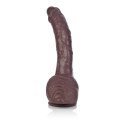 Duży zagięty murzyński penis dildo 22cm przyssawka CalExotics