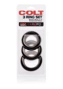 Pierścień-COLT 3 RING SET BLACK CalExotics