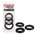 Pierścień-COLT 3 RING SET BLACK CalExotics