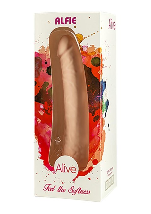 Delikatne w dotyku mocne dildo z przyssawką sex Alive