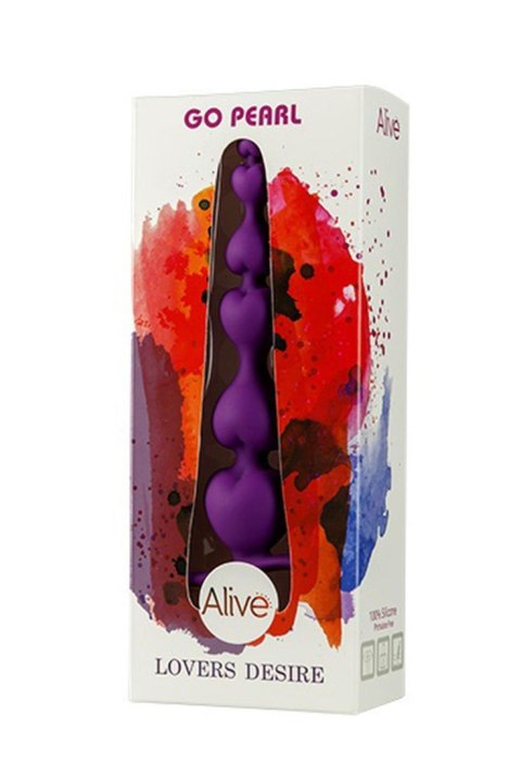 Długa sonda analna z sercami korek plug sex 18cm Alive