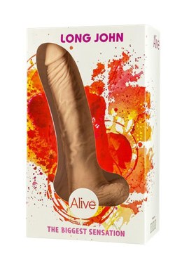 Długie dildo mocna przyssawka gruby trzon sex 23cm Alive