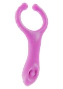 Pierścień-VIBRATING CLIT-STIM C-RING PURPLE TOYJOY