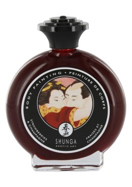 Słodycze-SHUNGA STRAWB/WINE BODYPAINT 100 ML Shunga