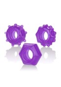 Pierścień-REVERSIBLE RING SET PURPLE CalExotics