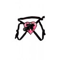 Proteza-Fetish Fantasy Series 7"""" Heart Strap-on ~ Pink & Black Kinx