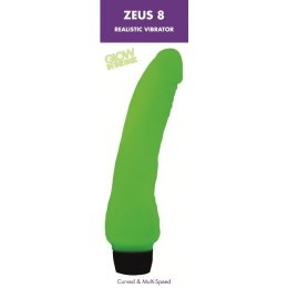 Świecący w ciemności wibrator masażer penis 22cm Me You Us