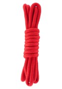 Wiązania-BONDAGE ROPE 3 METER RED Hidden Desire