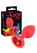 Mały korek analny kolorowy plug zatyczka do pupy 7 Colorful Joy