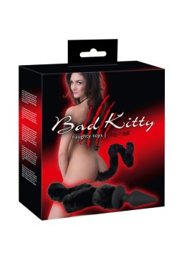 Silikonowy korek plug analny z długim ogonem 11cm Bad Kitty