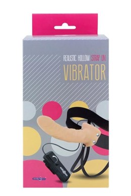 Strap-on na szelkach z wibrującym żylastym dildo Seven Creations