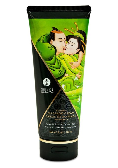 Świeca/krem-MASSAGE CREAM PEAR&GREEN TEA 200 ML Shunga