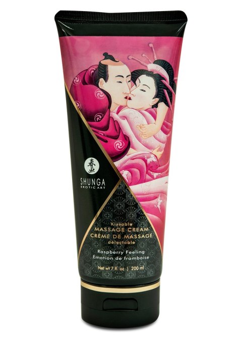 Świeca/krem-MASSAGE CREAM RASPBERRY 20O ML Shunga