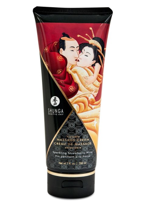 Świeca/krem-MASSAGE CREAM STRAWBERRY 200 ML Shunga