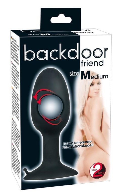 Wydrążony korek plug analny obciążony sex m 11cm Backdoor Friend