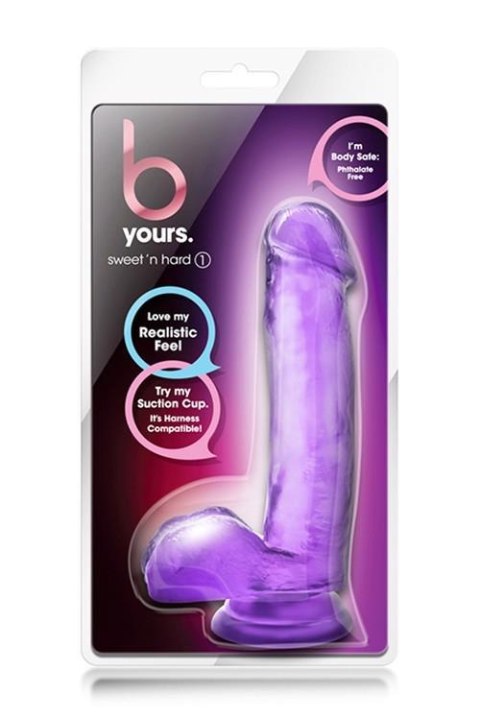 Żelowy gruby penis dildo z mocną przyssawką 18 cm Blush