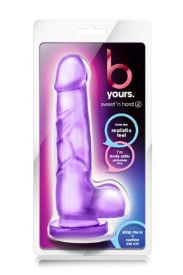 Żelowy gruby penis dildo z mocną przyssawką 19 cm Blush