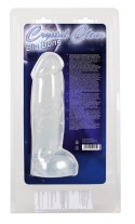 Naturalny penis realistyczny gruby żyłki jądra 22c Crystal