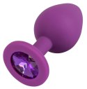 Silikonowy plug korek analny z kamyczkiem sex 7cm Colorful Joy